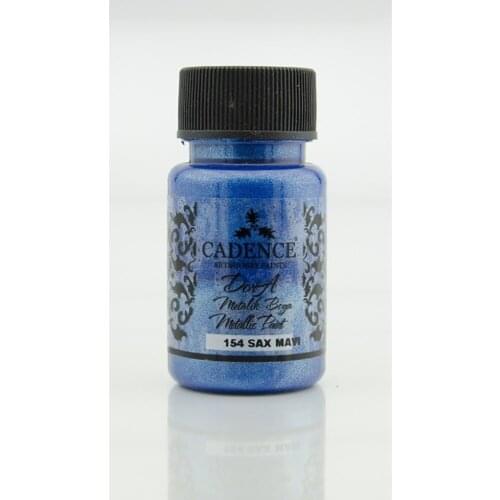 Cadence Dora Silvery Metallic Paint 154-Sax Blue 50ml