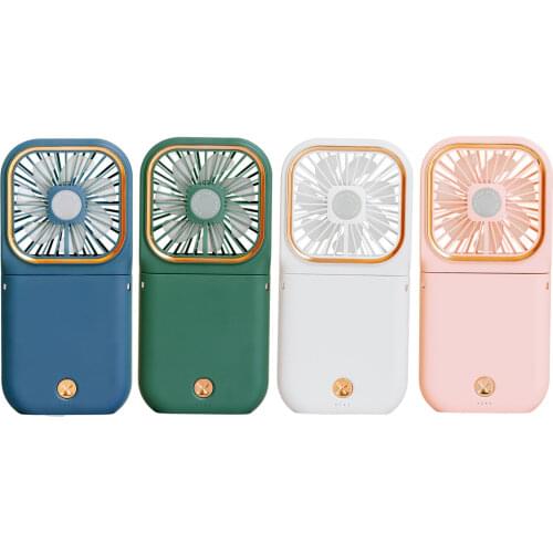 Folding Fan Portable Eyelash Fan Hanging Neck Pocket For Kids Outdoor Travel