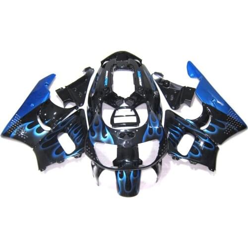 Replace Fairings for HONDA CBR900RR 893 1996 1997 Blue Flames fairing kit CBR893RR 96 97 XF45
