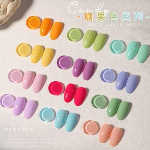 Luminous Candy colors 12ml Soak Off UV Nail Gel Glitter Nail Gel Semi Permanent UV LED Nail Art Gel Polish Varnish