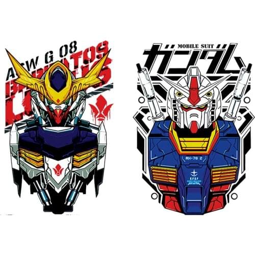 Three Ratels CC53 GUNDAM RX-70 2 Anime Sticker For Vehicle Fuel Tank Cover Car Decor Kid Toy Decal