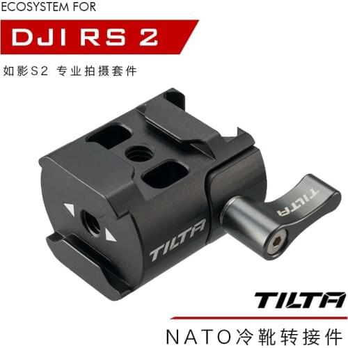 Tilta DJI RS2 RSC2 Shooting Kit NATO Rail to ARRI Rosette Adapter Extension Plate for DJI Ronin RS2 SC2 TGA-SCA