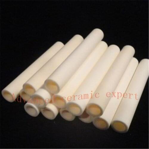 99.5%Al2O3 High Thermal Corundum Tube8.0*4.0*10mm/Round Single-Bore Alumina Tube/Insulating Ceramics For Thermocouple Sensors
