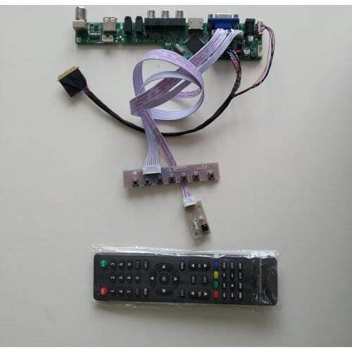 TV HDMI AUDIO USB VGA AV LCD LED Controller Board diy driver kit For LP116WH2-TLC1/TLN1 1366*768 monitor screen