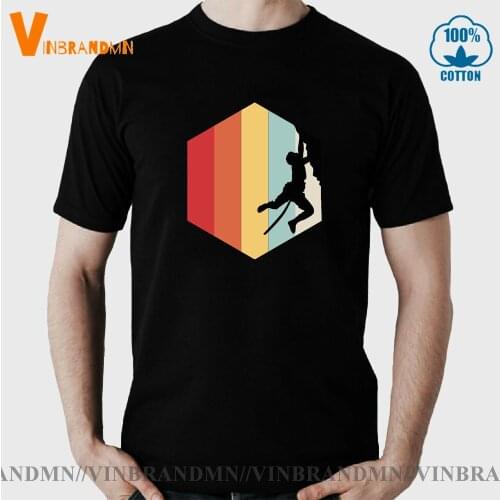 Vintage Bouldering and Rock Climbing Merch T shirt men Retro Rock Climber T-shirt Mountain Climb Apparel Climb Clothing