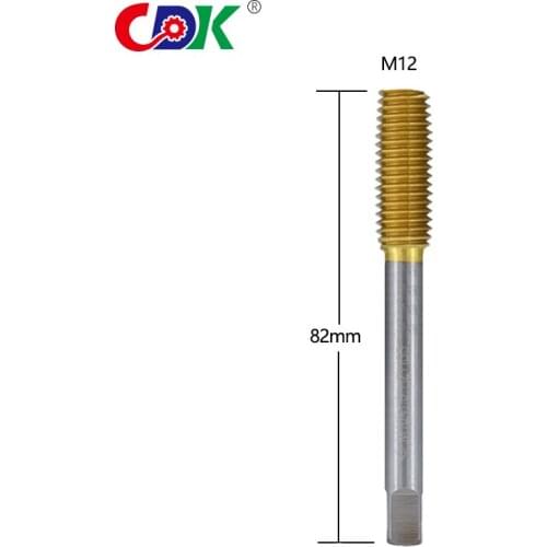 1Pcs M12 Roll Form Tap Ti-coated HSS Right Hand Tap Drill Hand Tools