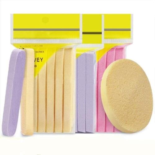12Pcs/bag Compressed Cosmetic Puff Cleansing Sponge Washing Pad Facial Cleanser Remove Makeup Skin Care for Face Makeup Tools