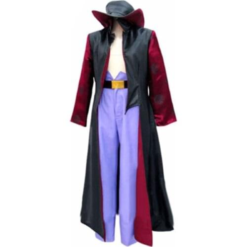2018 One piece Mihawk Cosplay Costume Dracule Mihawk costume