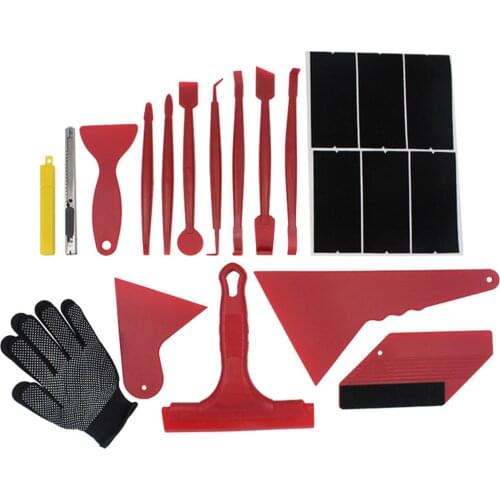 21Pcs Auto Vehicle Car-styling Film Sticker Smoothing Squeegee Scraper Tools Kit