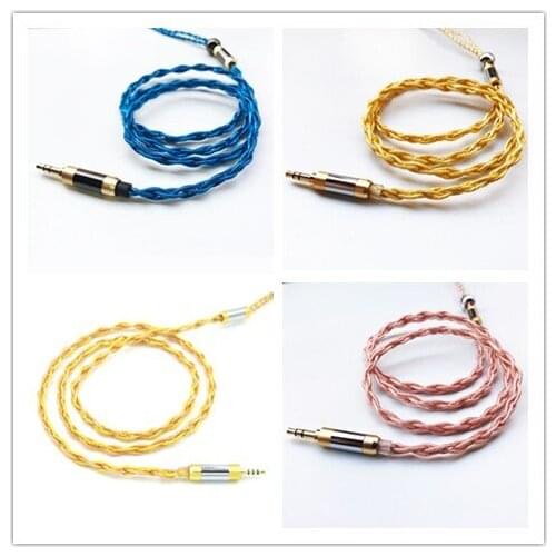 4 strands of oxygen-free copper-plated silver earphone upgrade line 0.78mm A2DC ie80 im04 mmcx wire