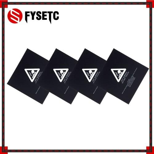 5pcs Frosted Heated Bed Paper Sticker Black 220x220mm 3D Printer Sticker Build Sheet Plate For Wanhao Anet A8 A6 MK3 Ender 5