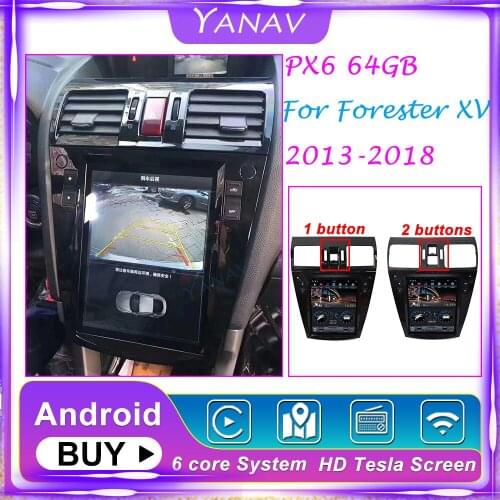 Tesla style Car Autoradio GPS Navigation Multimedia DVD player For Subaru Forester XV 2013-2018 Vertical Screen Car Radio Stereo
