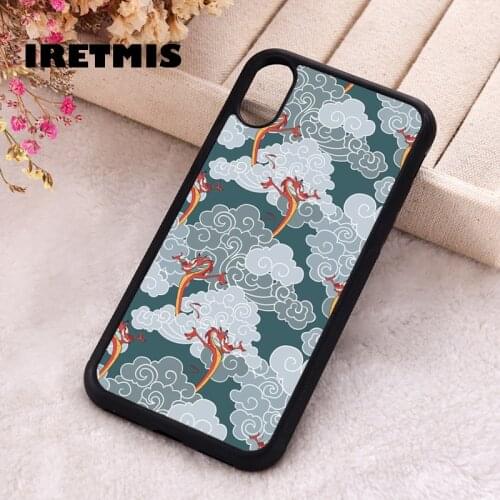 Iretmis 5 5S SE 2020 Phone Cover Case for iPhone 6 6S 7 8 Plus X Xs XR 11 12 Mini Pro Max Silicone TPU Mulan Mushu clouds