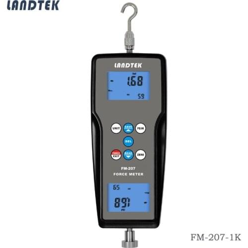 Digital Force Gauge FM-207-1k Measuring Tools Protable Digital Push Pull Push Force and Pull Force Test
