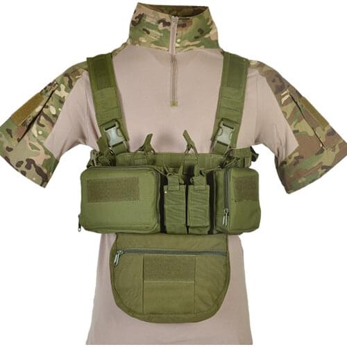 Tactical Micro Chest Rig Modular H Harness D3CR Funny Pack SACK Pouch Combat Vest 5.56 Mag Airsoft