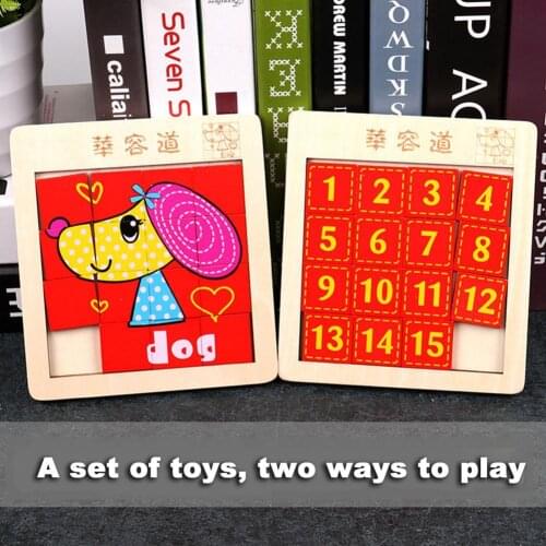 Good Quality Wooden Puzzle Early Educational Toy Creative Intellectual Development DIY Wooden Number Jigsaw Toy for Kids