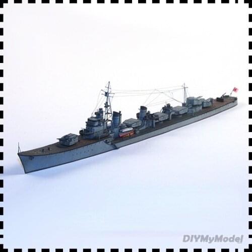 DIYMyModeI Destroyer Tokushima 1:400 DIY Handcraft Paper Model Kit Handmade Toy Puzzles