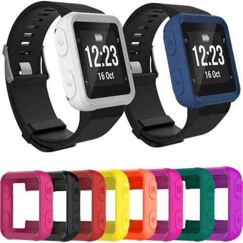 For Garmin Forerunner 35/30/S20 Silicone Case Protector Skin Cover Sport Watch Bumper