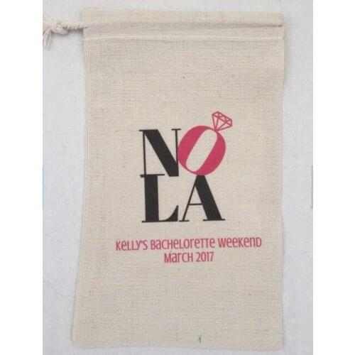 Custom NOLA Bachelorette Hangover recovery Survival Kit wedding favor gift bags bridal shower party Candy pouches