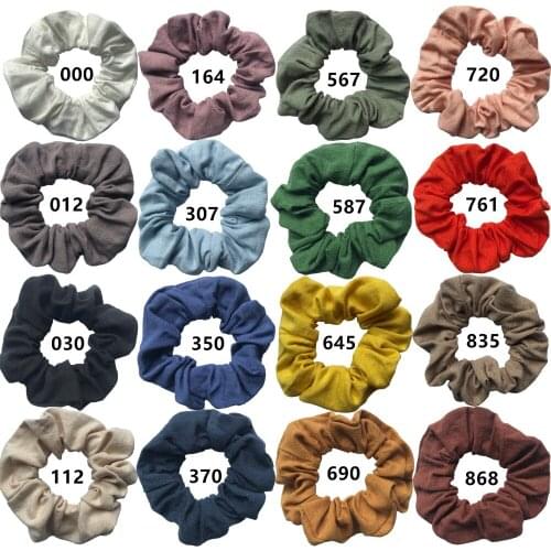 Classic Hair Scrunchie Girls Womens Ponytail Holder Hair Elastic Bands Hair Ties Hair Scrunchy Accessories Handmade Favors