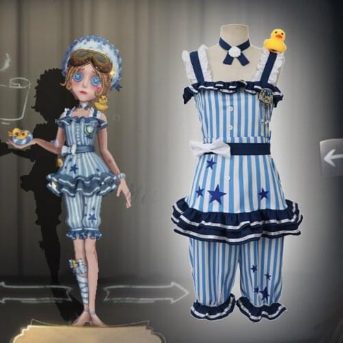 Game Identity V Cosplay costumes Survivor Mechanic,Tracy Reznik Cosplay Costume Re Swim Skin Uniforms Blue Clothes Swimsuits