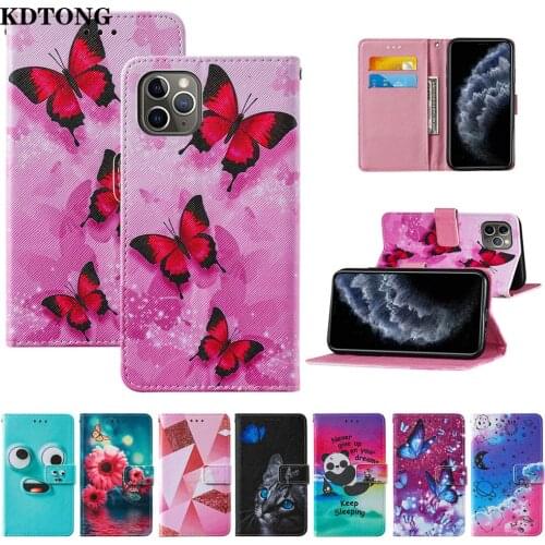 Flip Leather Phone Case for iPhone 12 Mini 11 Pro Max XR XS SE 2020 6S 7 8 Plus TPU Shockproof Full Etui With Card Holder Cover