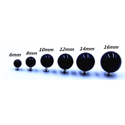 100PCS Fashion DIY pearl Cap Rivets Black Tubular Leather Craft Repair pearl Knitting Lace Hair uppers Clothing Accessories