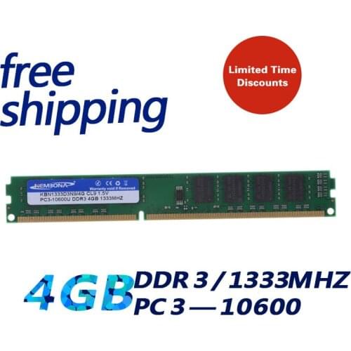 KEMBONA best tested ddr3 4gb ram original chipset pc ram memory module 1333mhz for all motherboard free shipping