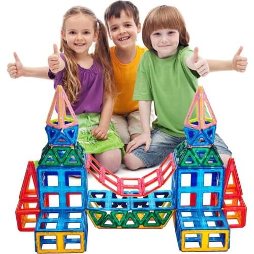 Magnetic Designer Big Size Magnetic Building Blocks Construction Set Magnet Constructor Educational Toys For Children