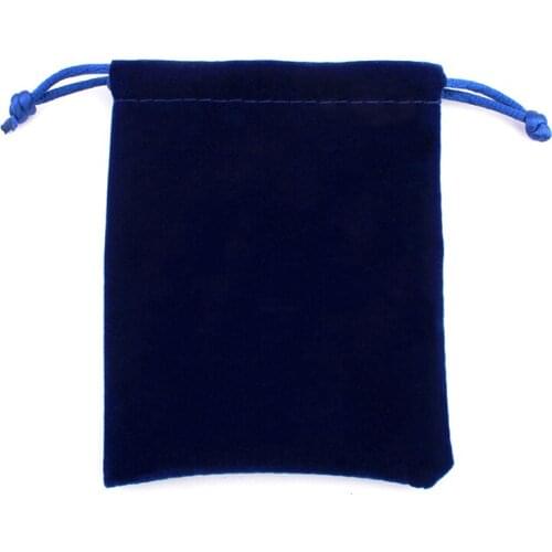8*10CM High Quality Blue Velvet Pouches Jewelry Packaging Display Drawstring Packing Gift Bags & Pouches Wholesale