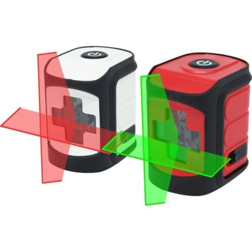 Mini Laser 2 Red Lines Laser Level Horizontal and Vertical Self Leveling 360 Cross-Line Can Use With Magnetic Bracket