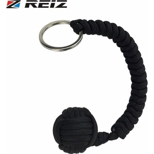 REIZ Outdoor Security protecting Monkey Fist Self Defense Tool Lanyard Survival Multifunctional Key Chain For Girl Outdoor Tools