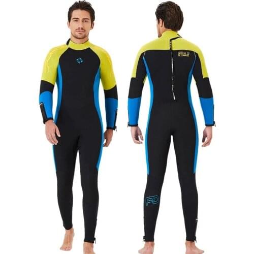 5MM Neoprene Wetsuit Men women Scuba deep diving suit spearfishing Snorkeling Surfing one piece set winter Cold-proof swimsuit