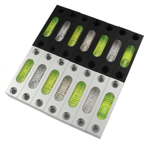 Metal Band Type HACCURY Mini Level Bubble Blister Level Measuring Instrument Size 58x15x14mm