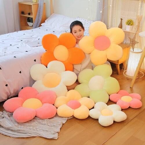 New Arrive 40-60cm Ultra Soft Stuffed Flowers Pillow Plush Plants Seat Cushion Props Decoration Girlfriend Gift