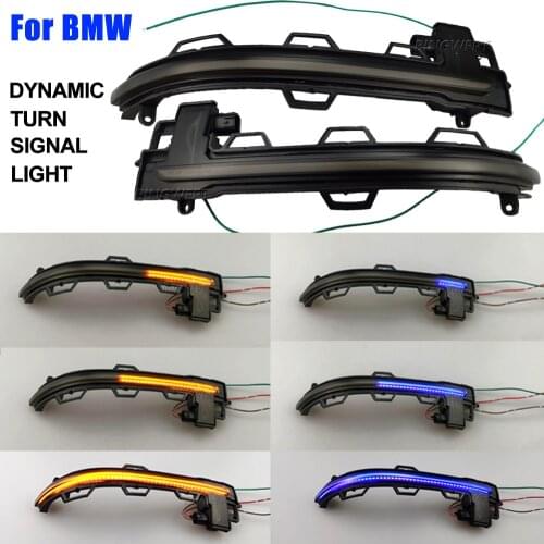 Side Rearview Mirror Indicator Blinker Light Sequential Dynamic Turn Signal For BMW X3 X4 X5 X6 F25 LCI F26 F15 F16 2014 - 2018