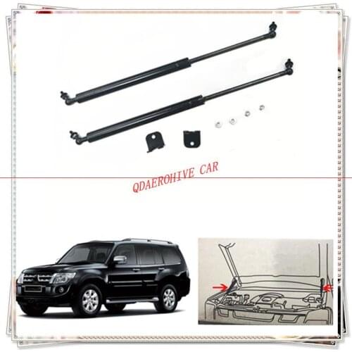 QDAEROHIVE car hood reuses the gas spring support rod Slow Down Shock Gas Strut support rod for Mitsubishi Montero 2015-2019