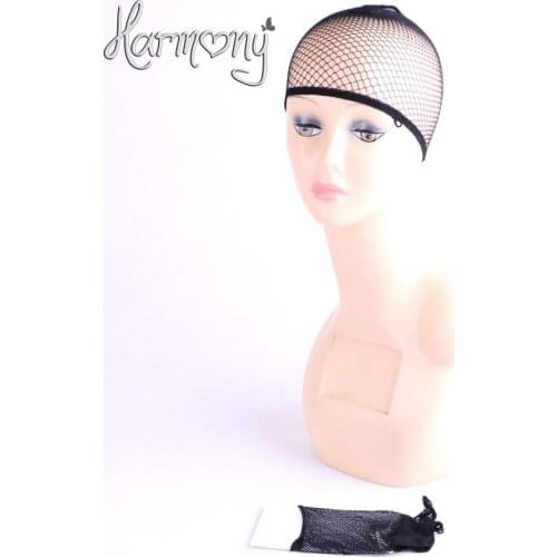 Hairnets 24PCS/Lot good Quality Mesh Weaving Black Wig Hair Net Making Caps, Weaving Wig Cap & Hairnets