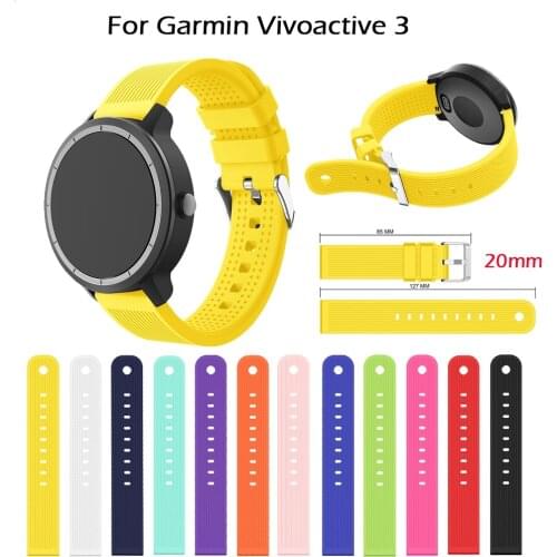 Silicone Band Wrist strap For Garmin vivoactive 3 Forerunner 645 Replacement Watchband Strap For Garmin vivoactive3 Wristband