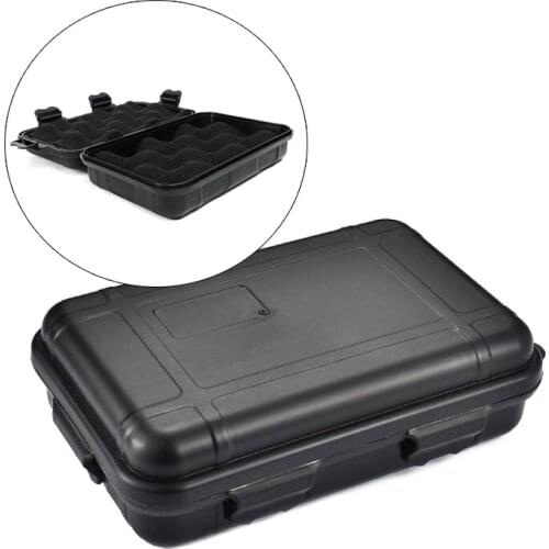 Tactical Storage Box Shockproof Safety Case Anti-pressure Waterproof Airtight Tool Box Outdoor Survival Emergency Accessories