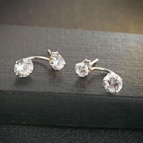 GorGor Stud Earrings Women 925 Sterling Originality Statement Minimalist Temperament Exquisite Engagement Jewelry E027