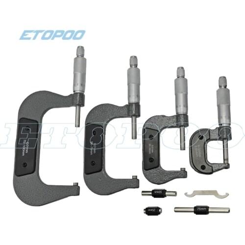 0-100mm Outside Micrometer 0-25mm 25-50mm 50-75mm 75-100mm 0.01mm thickness Gauge Vernier Caliper Measuring Tool