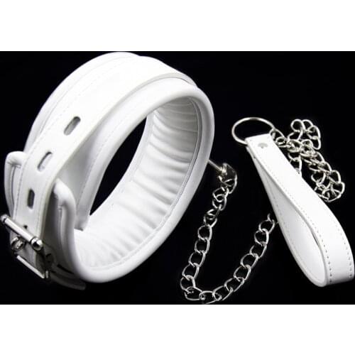 SM PU Leather Collars Dog Role Play Neck Collar BDSM Bondage Leash Restraint Adult Flirting Games Sex Toys Erotic Products
