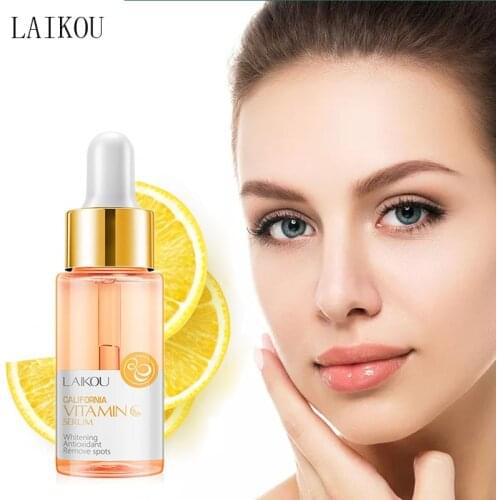 LAIKOU Vitamin C Whitening Face Serum Hyaluronic Acid Moisturizing Acne Removal Anti-wrinkle Anti-Aging Face Essence Liquid 17ml