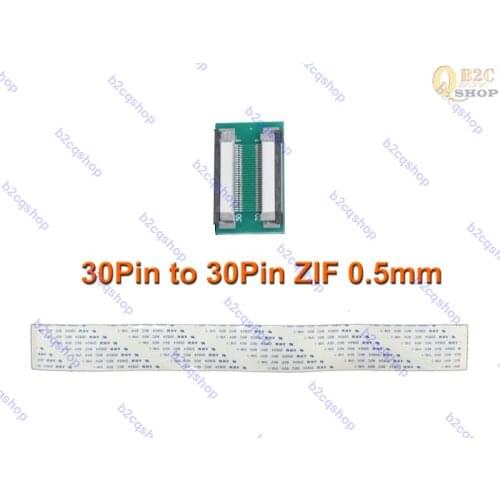 30Pin to 30Pin ZIF 0.5mm FFC FPC connector adapter with extension flat cable FFC extend
