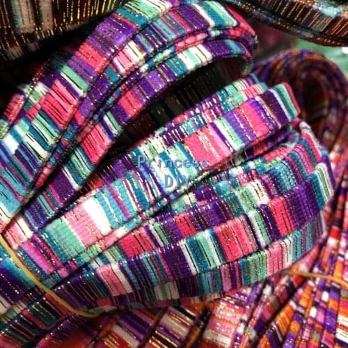 5 M/Lot 10mm Jewelry Making Findings Cord Colorful Ribbon Velvet String Bright Silk Multico Rope Bias DIY Bracelet Chocker Craft