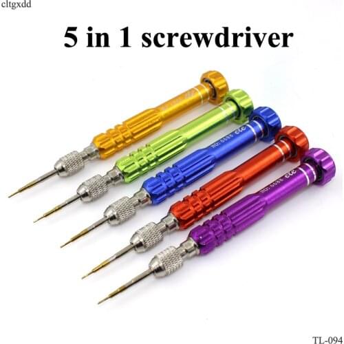 5 in 1 multi-function Repair Open Tools Kit Screwdrivers For iPhone Samsung Galaxy DIY Mobile Phone Accessories Random Color