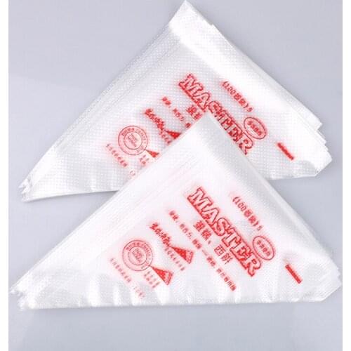 50/100pcs/set Disposable Pastry Bags Cake Decoration Kitchen Icing Food Preparation Bags Cup Cake Piping Tools For Baking