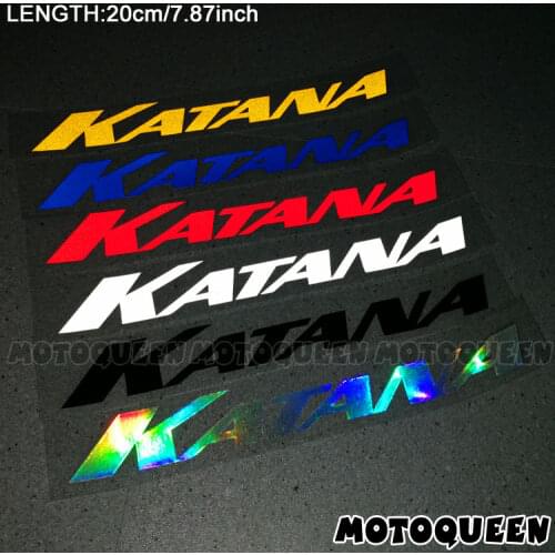 Motorcycle Accessories Decoration Wheels Fairing Helmet Side Tank Pad Label Stickers Reflective Decals For SUZUKI KATANA