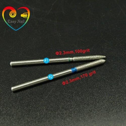 1 PCS 3/32" Diamond Burrs Drill Bit Nails Stainless Steel Cutter For Manicure Professional Remove Nail Gel Tools zhu zhui